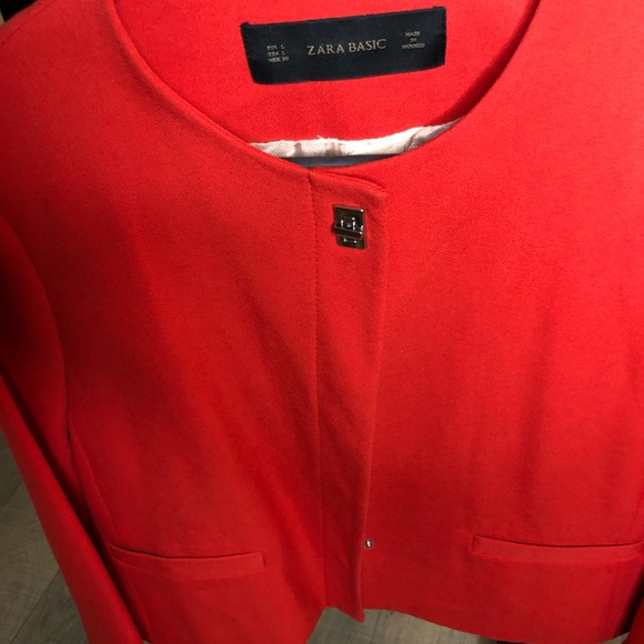 Blazer in red casual comfy business blazer streeetwear size L - Picture 3 of 5